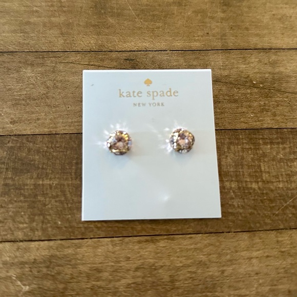 Kate Spade Gold Lady Marmalade Crystal Stud Earrings - Picture 1 of 6